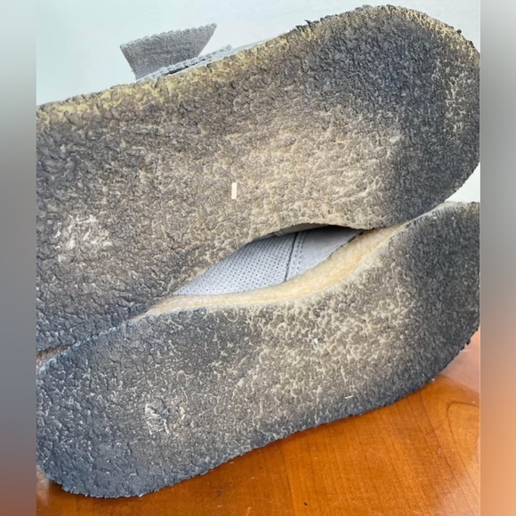 CLARKS Men’s Wallabee Grey Nubuck Suede Loafer Shoes | US 11.5 - Picture 5 of 7